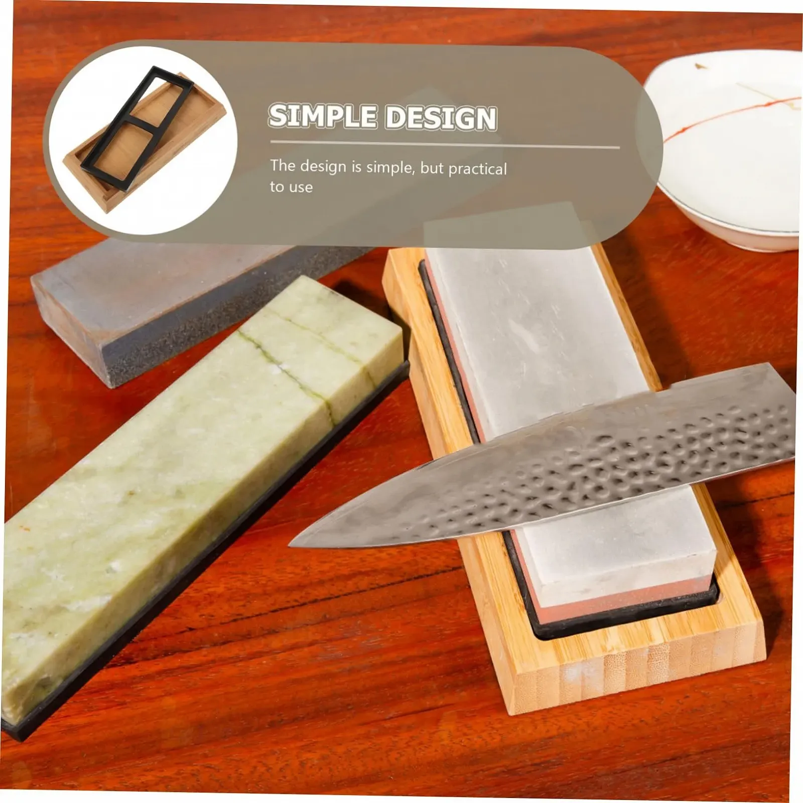 Тримач для точильного каменю NUOBESTY бамбуковий 4 набори, фото №6 Тримач для точильного каменю NUOBESTY бамбуковий 4 набори, фото №6