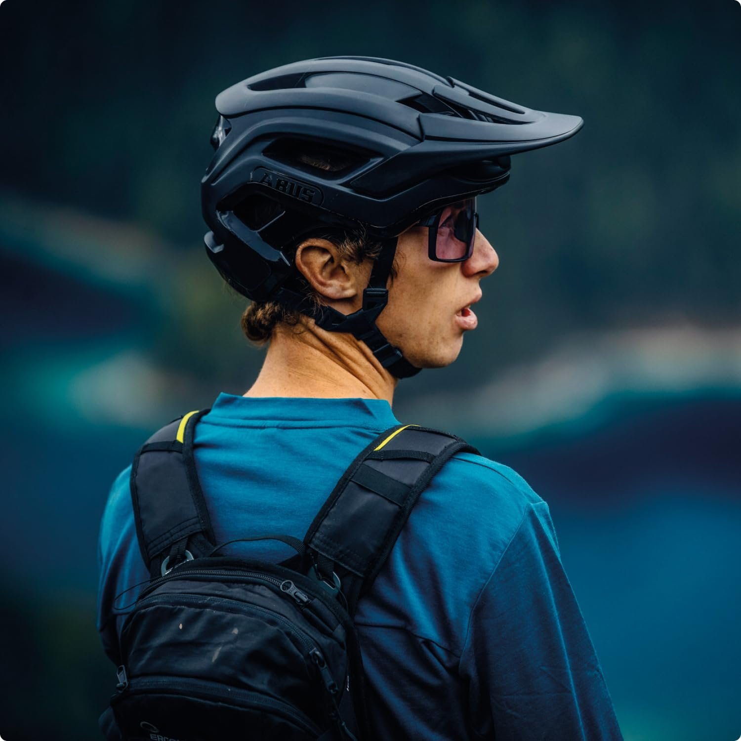 Шолом ABUS Cliffhanger MTB, для вимогливих трас, з великими вентиляційними отворами та системою ременів TriVider, для чоловіків і жінок, фото №6