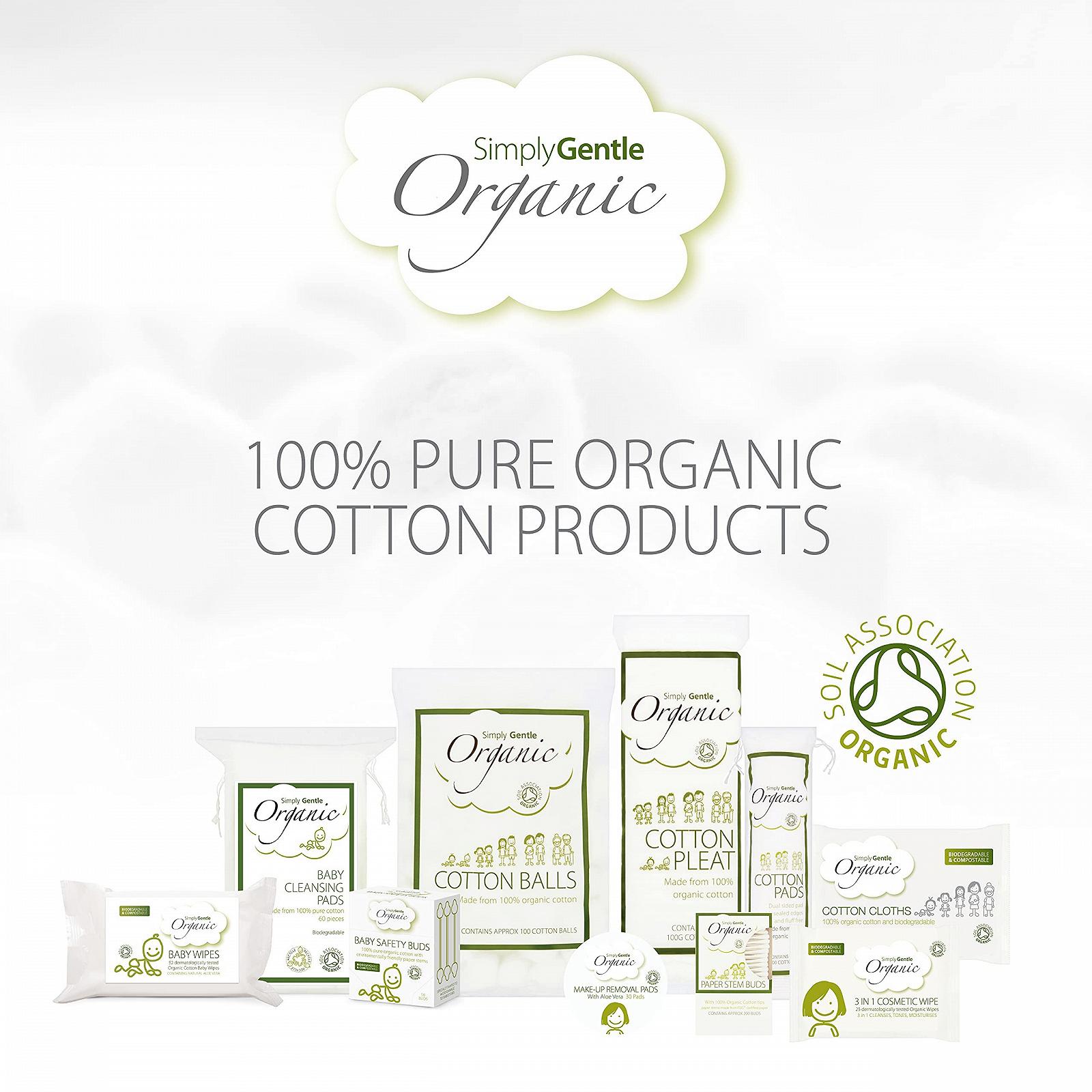Дитячі серветки Simply Gentle Organic 52 шт., фото №7