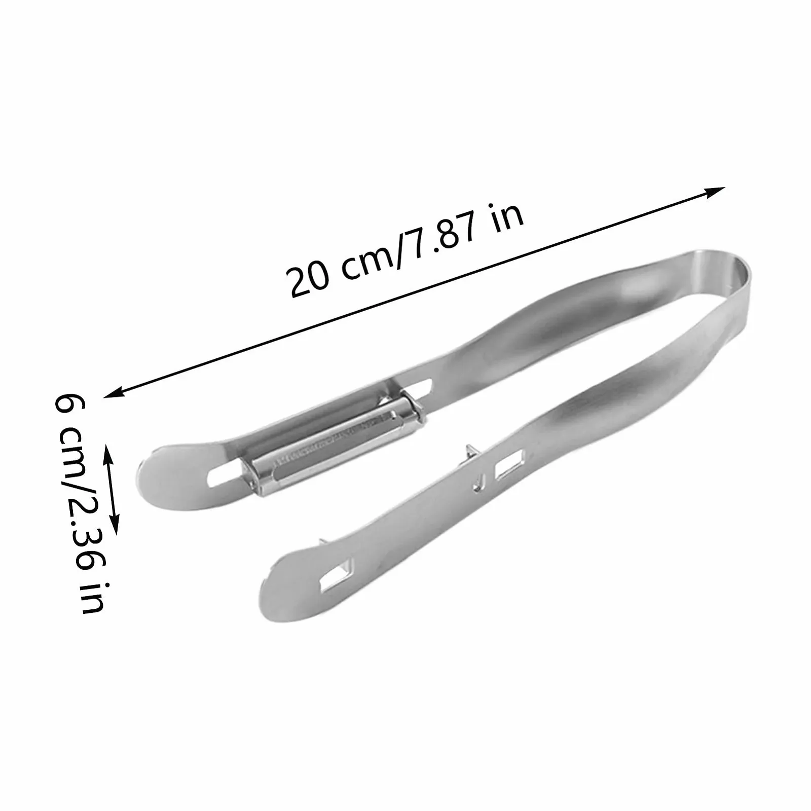 Овочечистка Двостороння нержавіюча сталь з ергономічною ручкою, фото №6