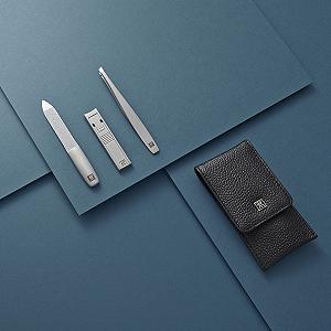 Набір для манікюру Zwilling Estuche De Bolsillo, шкіра, чорний, 3 шт synthetic.ua - Фото 1