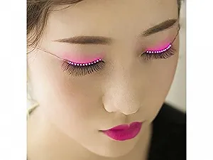 Світлодіодна Підводка для очей Ledeye Unisex Flashes Interactive LED Glowing Рожевий synthetic.ua - Фото 1
