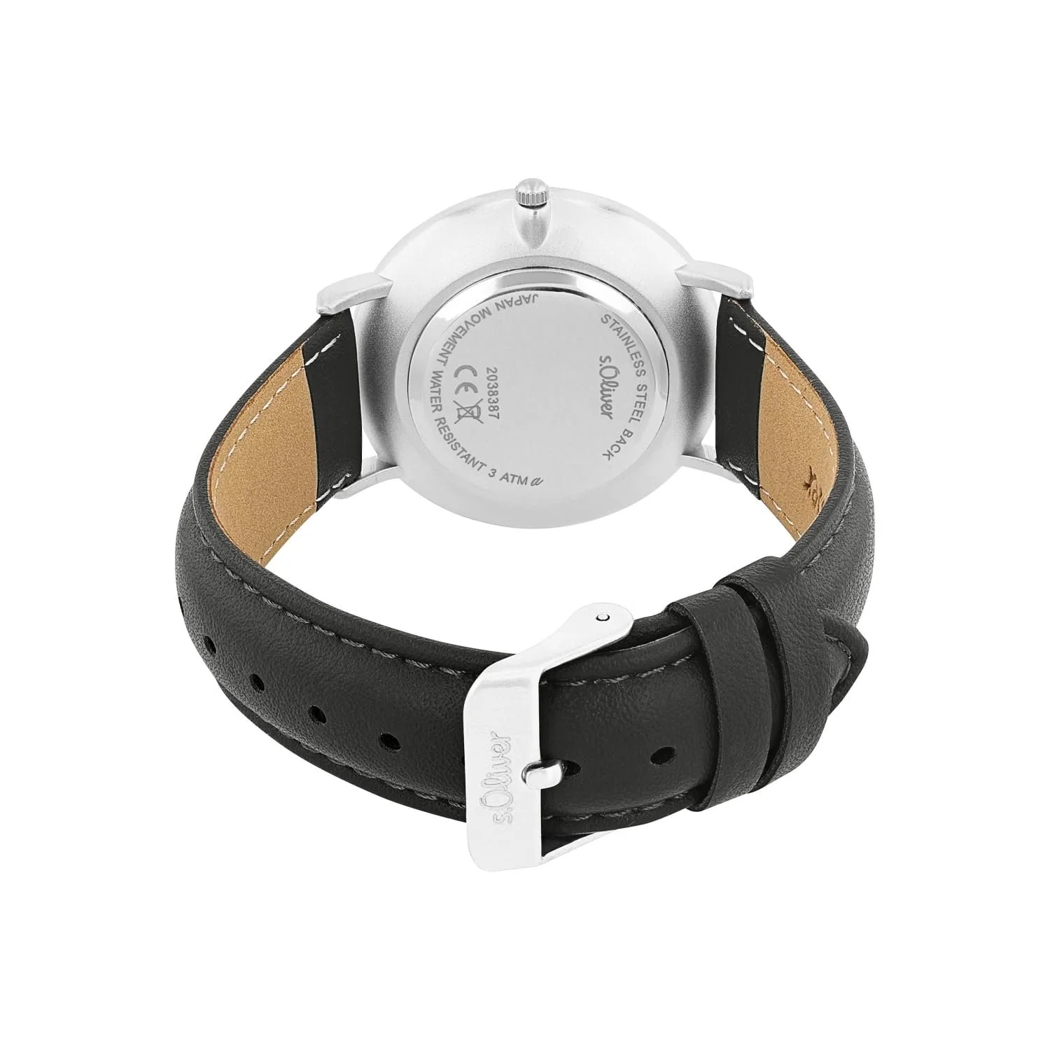 Мужские Кварцевые Часы s.Oliver 2038386 Аналоговые с Искусственным Кожаным Ремешком, Серебряный, фото №3 Мужские Кварцевые Часы s.Oliver 2038386 Аналоговые с Искусственным Кожаным Ремешком, Серебряный, фото №3