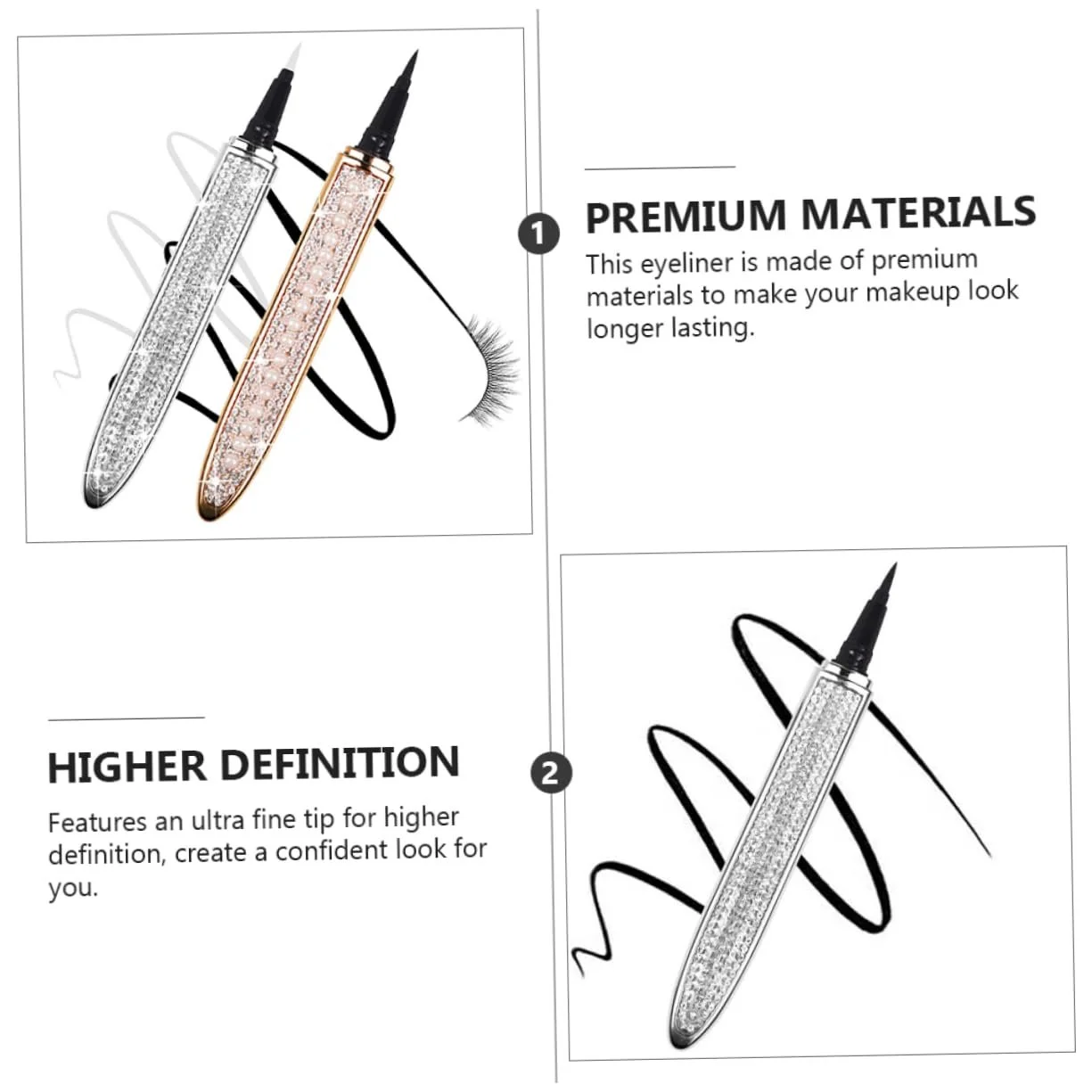 Підводка Diamant-eyeliner FRCOLOR Schwarz (), фото №3