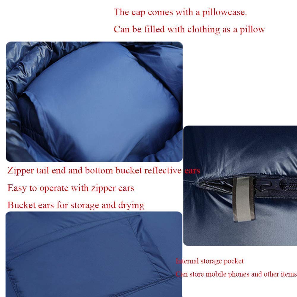 Спальний мішок MYVVKIA зимовий для вуличних спортивних заходів та кемпінгу утримує тепло при мінус 20-40 градусів, фото №3