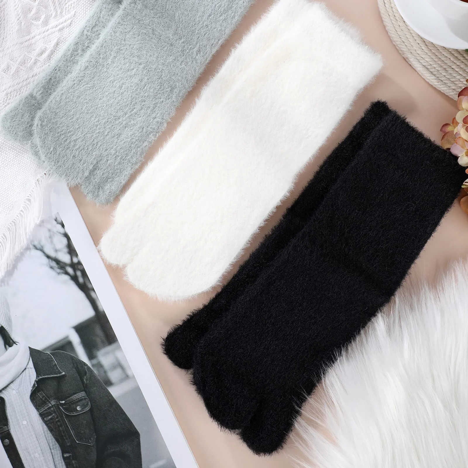 Шкарпетки Bencailor зимові, японські шкарпетки з розділеними пальцями, фото №7