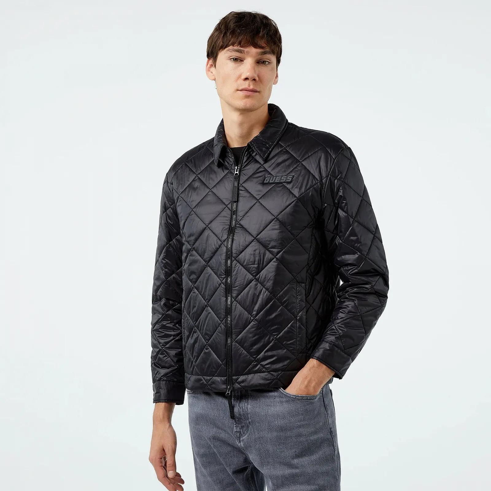 Мужская куртка GUESS Z4YL02WGAD2 Black - M, фото №1