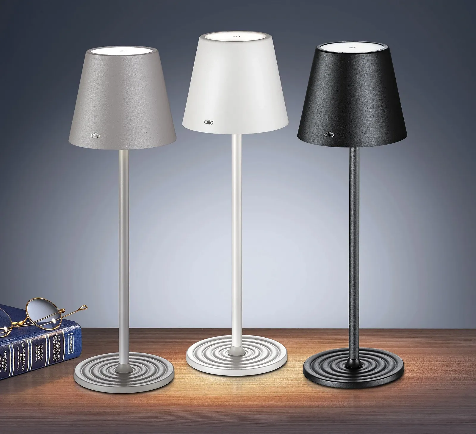 Настільна лампа Cilio Sole 190816 LED металева димована, фото №6