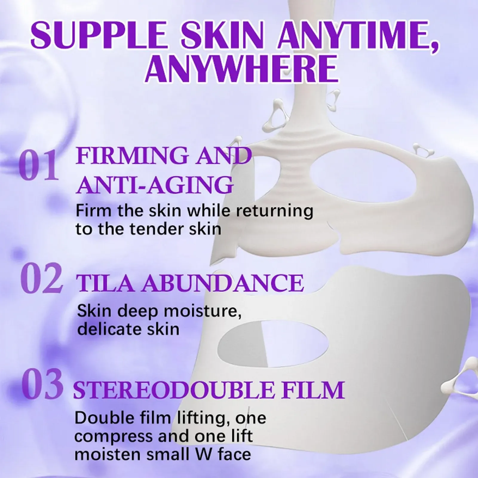 Маска Колагенова Organic Anti-Wrinkle Lifting для обличчя, фото №7