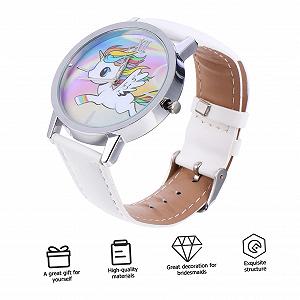 Часы кварцевые Healvian Einhorn мультяшные регулируемые для женщин synthetic.ua - Фото 1