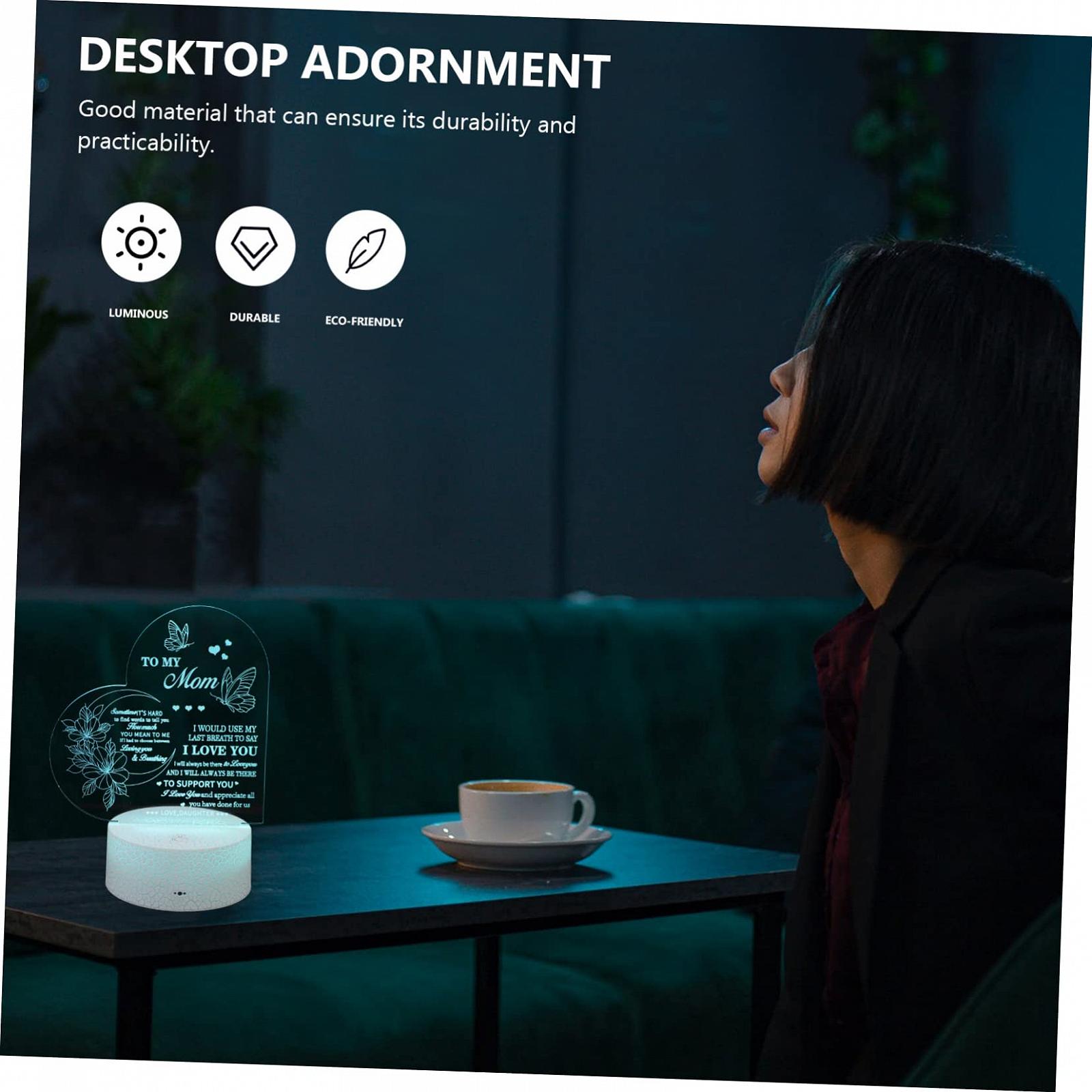 Ночник DOITOOL 3D LED Пластик Белый, фото №4