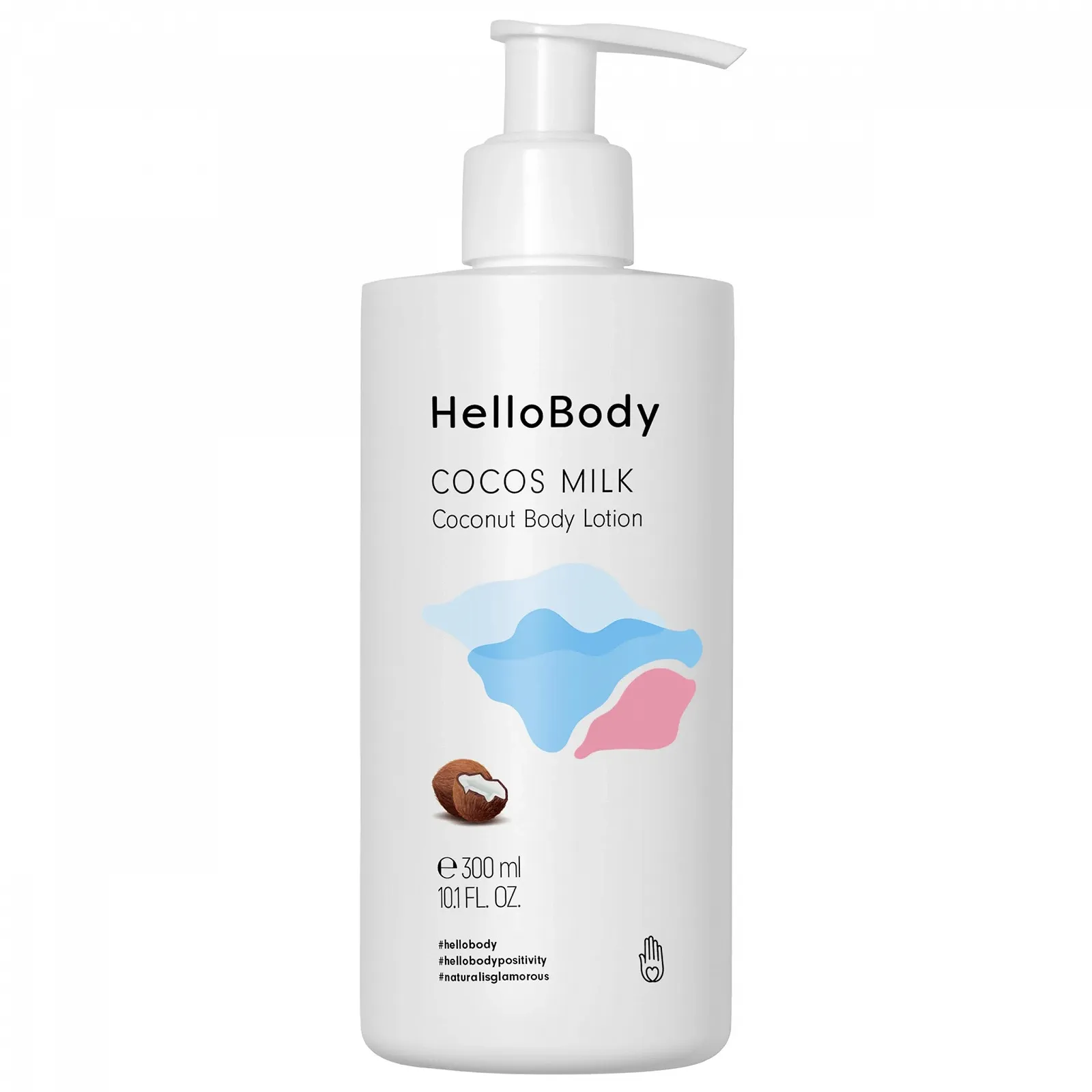 Лосьйон для тіла HelloBody Cocos Milk Зволожуючий 300 мл, фото №1 Лосьйон для тіла HelloBody Cocos Milk Зволожуючий 300 мл, фото №1