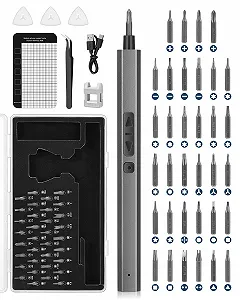 Електрична викрутка Vastar Cordless Mini Precision Set 34 Magnetic Precision Bits Portable Repair Tool Kit LED Lights - Фото 1