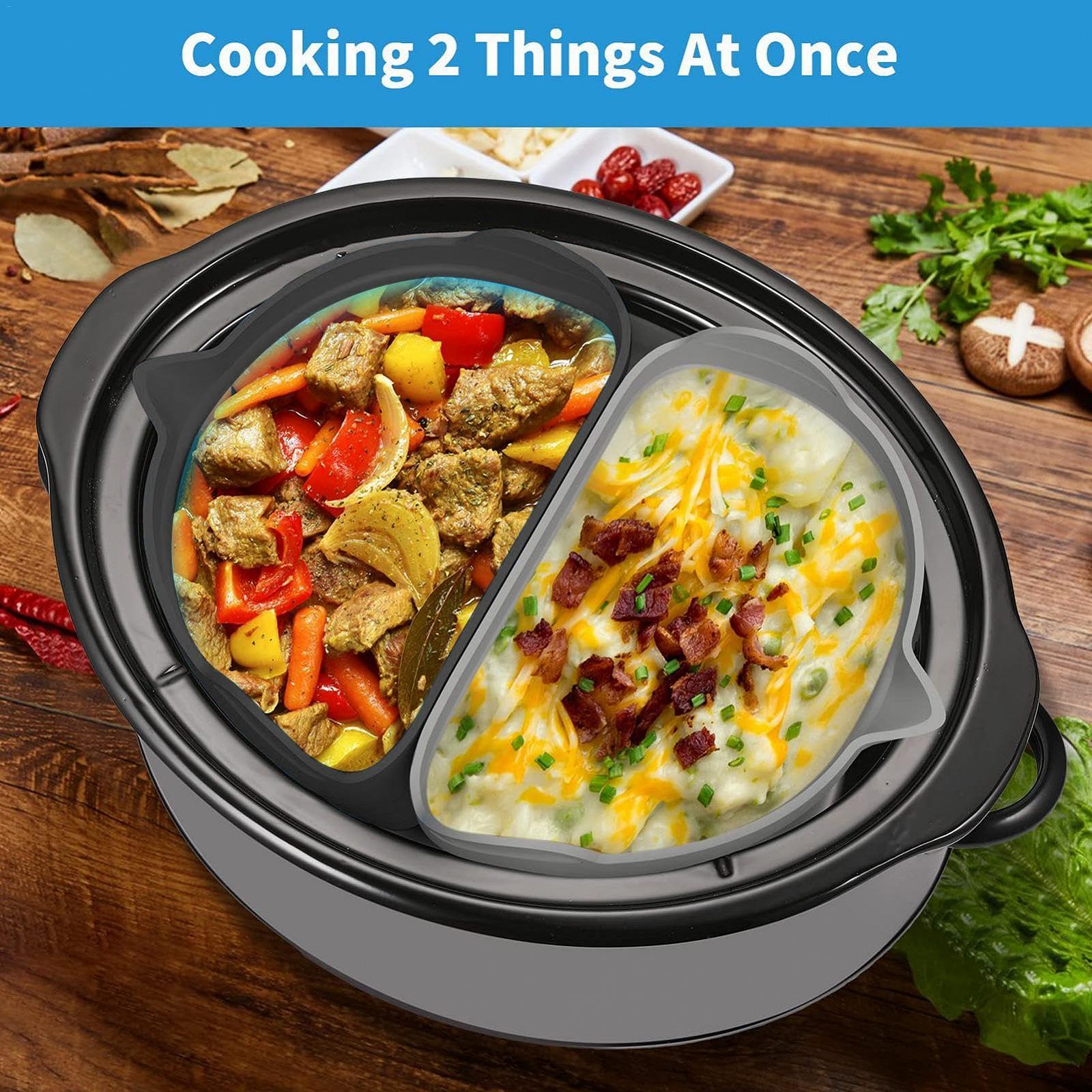 Лайнер Salyeeluly Silicone Slow Cooker Heat Resistant Leakproof Dishwasher Safe Stove Divider Food Grade Reusable 6 Quart, фото №2
