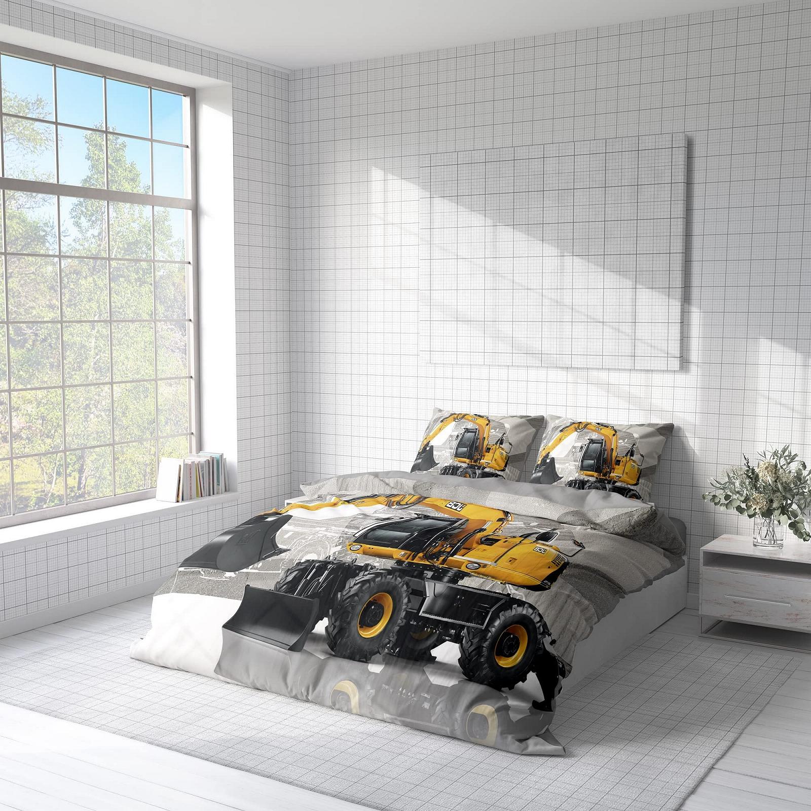 Постільна білизна FEBE 3D Digger, комплект: підковдра 135 x 200 см + наволочка 80 x 80 см, двостороння, із застібкою-блискавкою, фото №4
