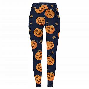 Жіночі Легінси Halloween Кольоровий Принт Повсякденні Масляний Живопис Колготки Спортивні Steampunk Графіті Scrunch Oversize Для Йоги Колготки Halloween synthetic.ua - Фото 1