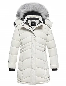 Пухова зимова куртка для дівчат ZSHOW, довга парка, тепла бавовняна куртка з наповнювачем synthetic.ua - Фото 1