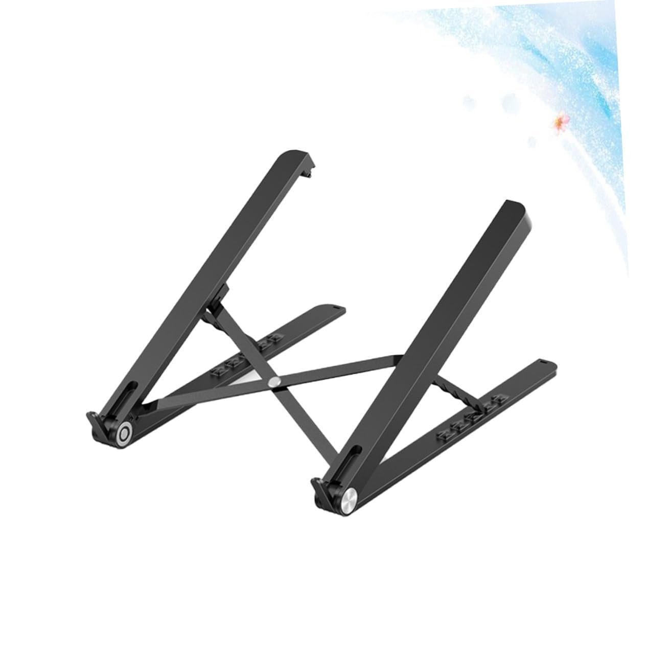 Подставка для ноутбука Регулируемая по высоте Портативная Легкая Складная Подставка для ноутбука Настольная подставка для офиса и дома Черный, фото №5 Подставка для ноутбука Регулируемая по высоте Портативная Легкая Складная Подставка для ноутбука Настольная подставка для офиса и дома Черный, фото №5