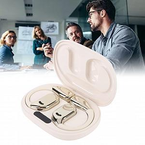 Наушники для перевода речи, 144 языка, устройство Bluetooth-переводчика, шумоподавление, двусторонние для делового обучения в путешествиях (телесный цвет) synthetic.ua - Фото 1