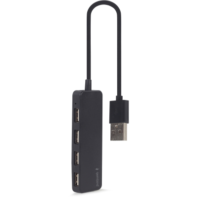 Концентратор Gembird USB 2.0 4 ports black (UHB-U2P4-06), фото №2