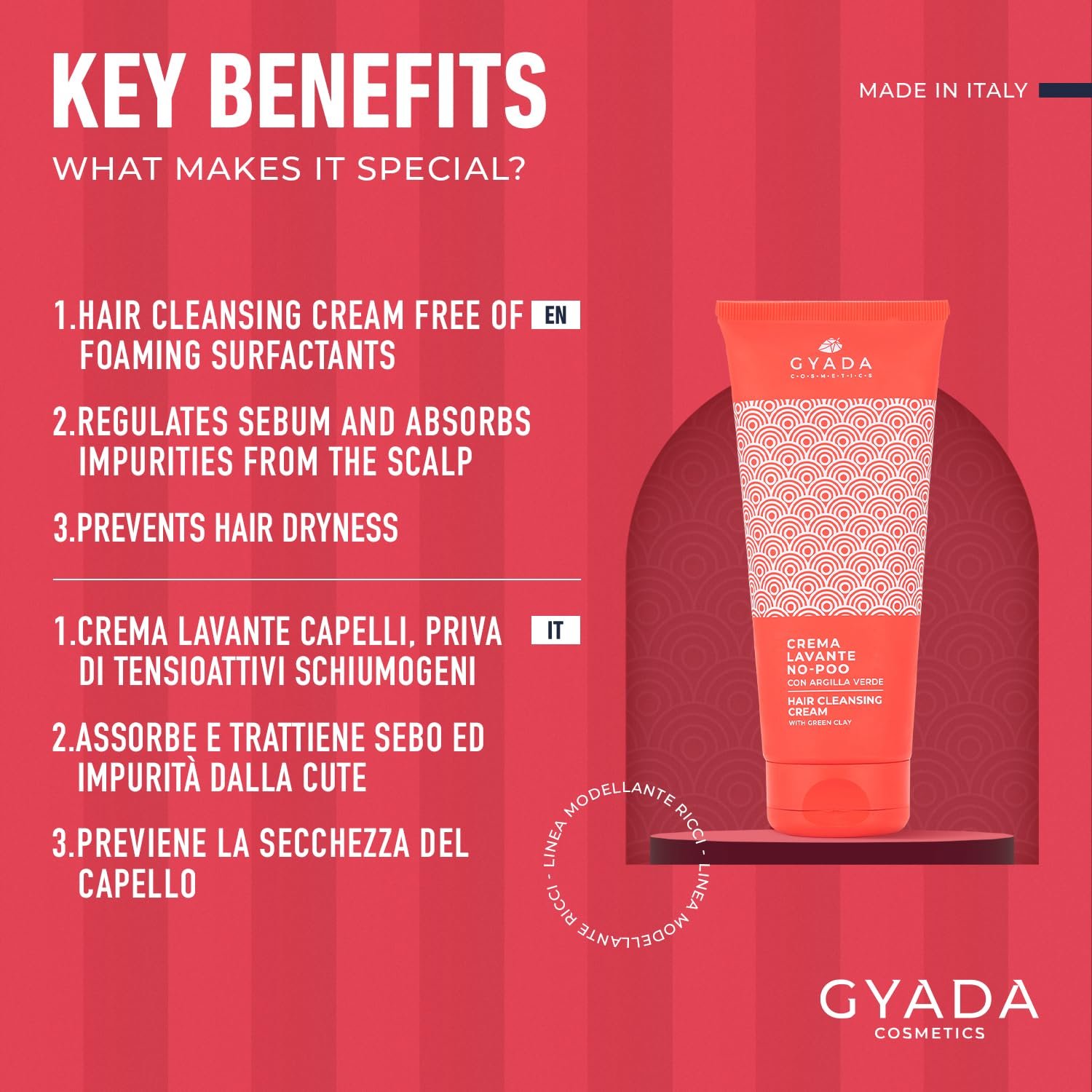 Крем для миття GYADA COSMETICS No-Poo Curl Sculpting, 200 мл, фото №2 Крем для миття GYADA COSMETICS No-Poo Curl Sculpting, 200 мл, фото №2