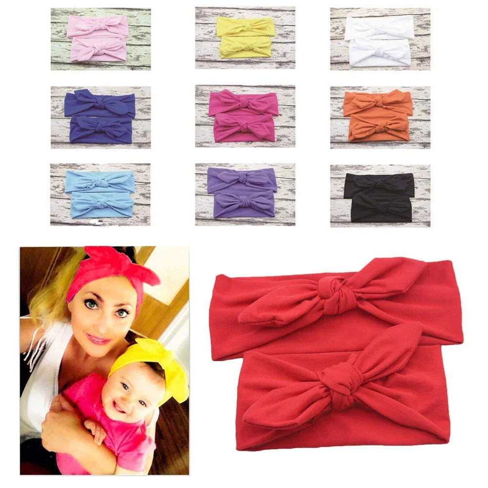 Набір пов'язок на голову Frcolor Мама та дитина, фото №5 Набір пов'язок на голову Frcolor Мама та дитина, фото №5