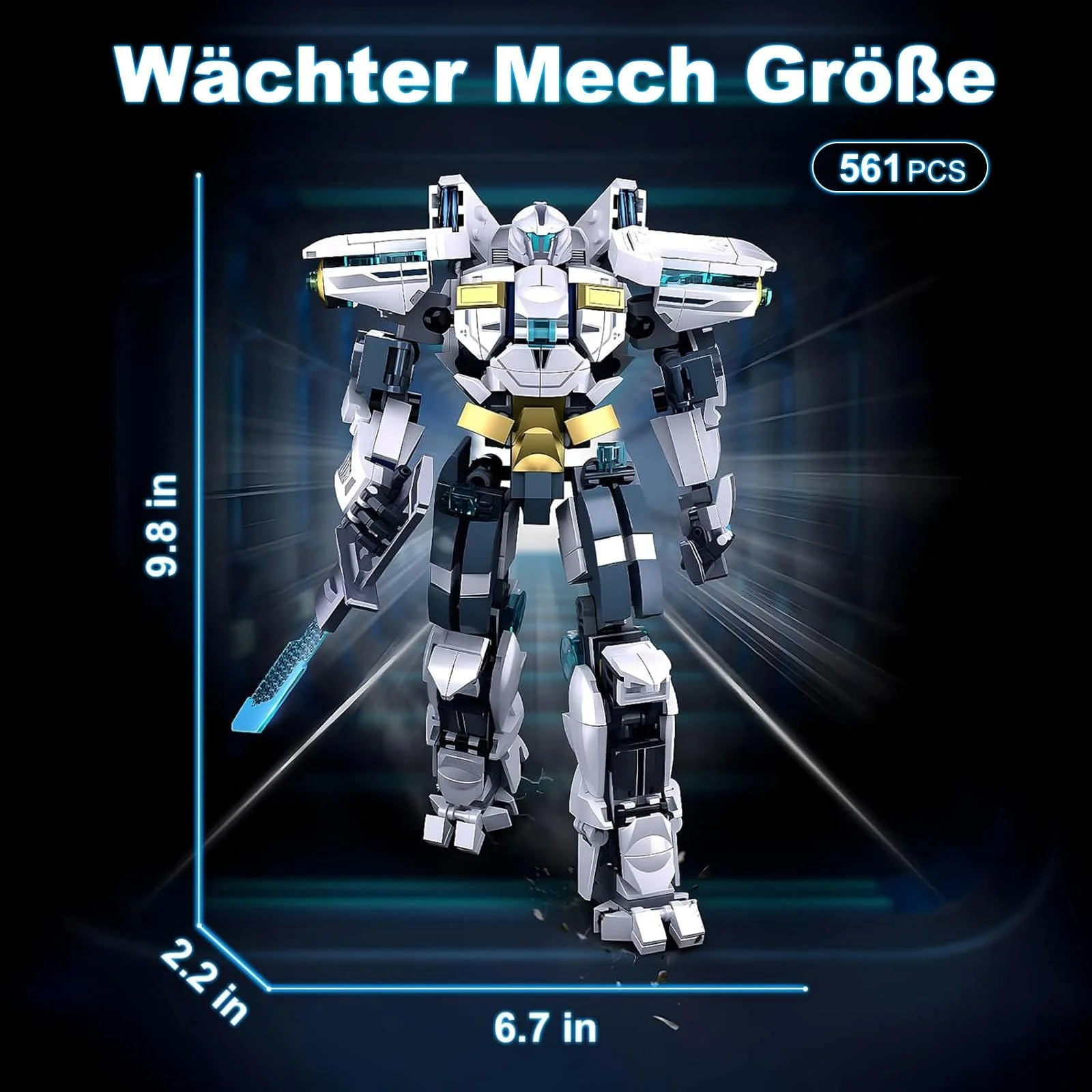 Конструктор Робот-мех HIGH GODO, 561 деталь, Трансформируемый робот, Модель фигурки с подвижными частями, фото №5 Конструктор Робот-мех HIGH GODO, 561 деталь, Трансформируемый робот, Модель фигурки с подвижными частями, фото №5