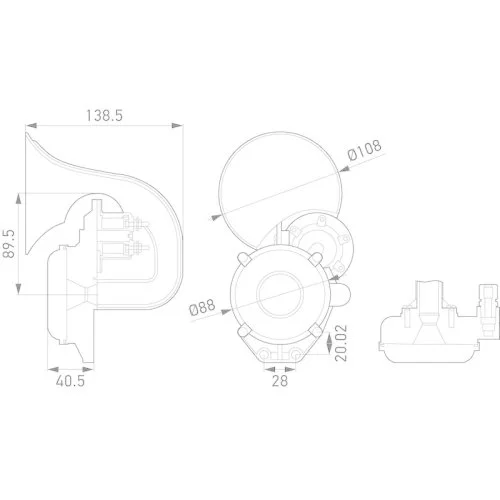 Сигнал звуковой (фанфара) HELLA 3PA 013 410-011, фото №4