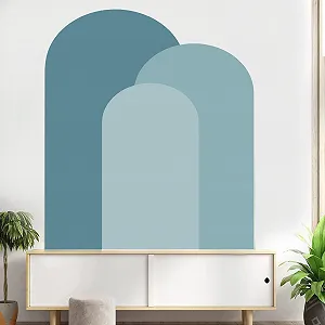 Наклейка на стіну Herfair Boho Напівкруглі геометричні арки самоклеючі для дитячої (#3) - Фото 1