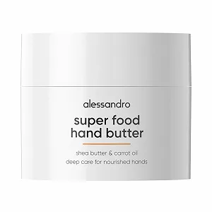 Крем для рук alessandro Superfood Интенсивное увлажнение и защита для сухой и потрескавшейся кожи рук с маслом ши и морковным маслом Веганский 50 мл - Фото 1