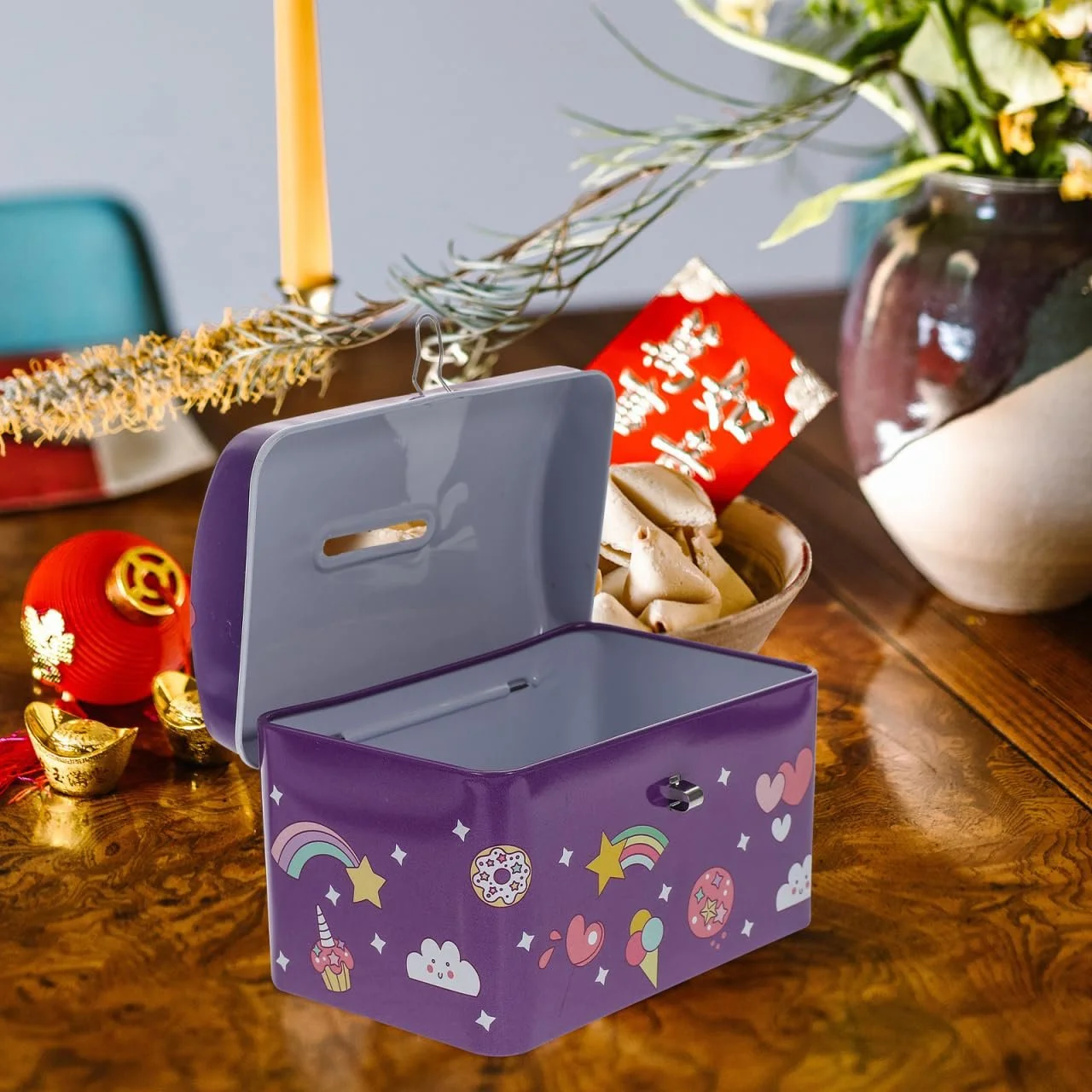 Скарбничка STOBOK Металева Єдиноріг із замком, фото №7