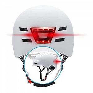 Шолом BEEPER Me135l-n, унісекс, для дорослих, велосипедний/скутерний, з інтегрованим переднім і заднім ліхтарем, L, чорний - Фото 1