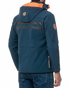 Софтшелл Куртка Geographical Norway Функциональная куртка Ветрозащитная куртка с капюшоном Ветрозащита Стойка-воротник Холодоотталкивающая Для активного отдыха Пешего туризма Кемпинга synthetic.ua - Фото 1