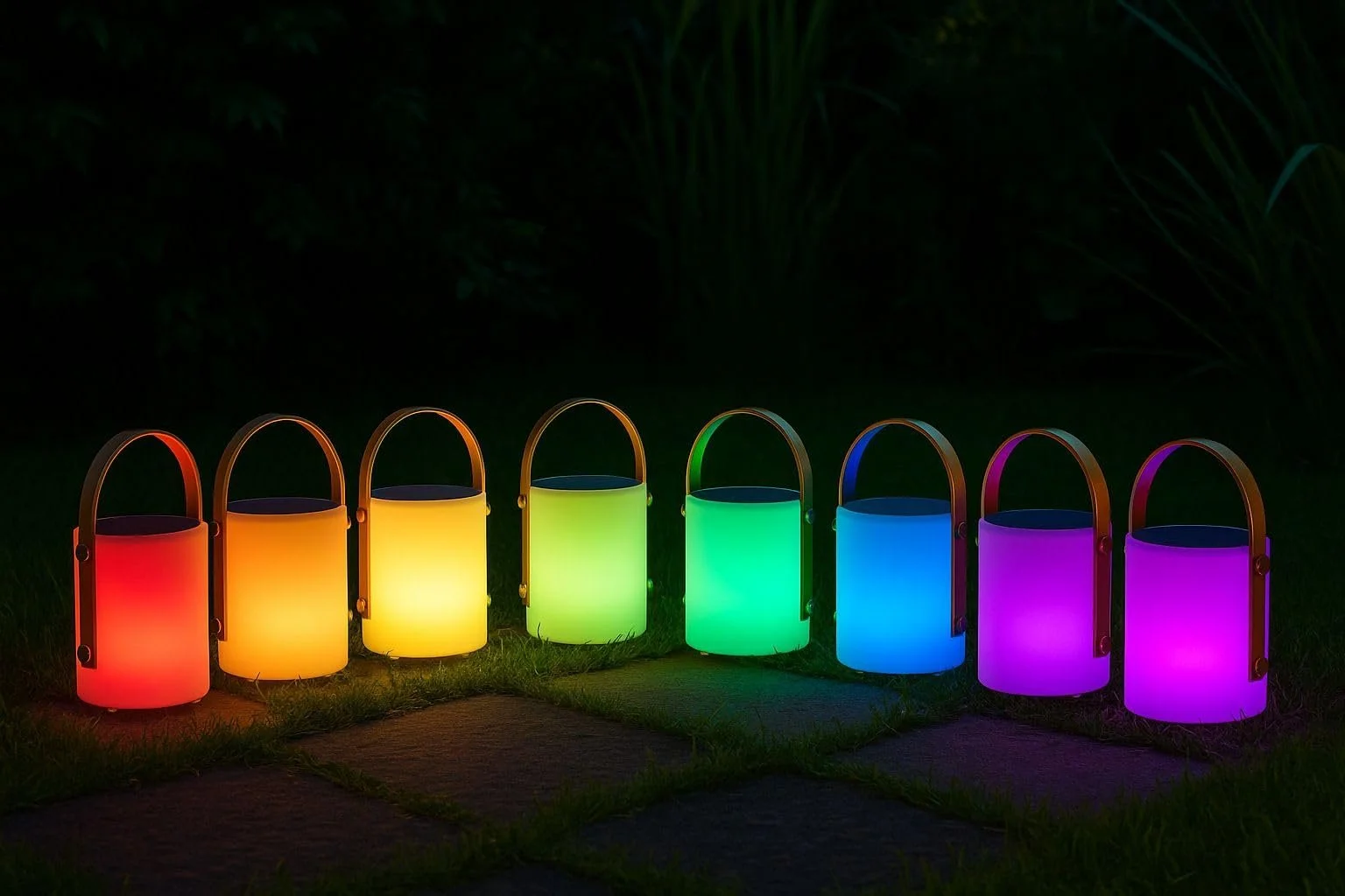 Настільна лампа FHL Easy Bari 850273 Вулична Сонячна RGB LED 0,6 + 0,5 Вт 40 лм Біла, фото №5