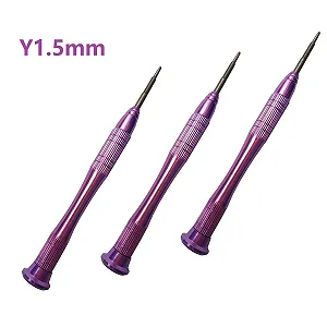 Викрутка Tri-Wing Y 1.5 мм 3 шт. з кришкою, що обертається на 360°, для ремонту електроніки synthetic.ua - Фото 1