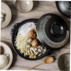 Каструля-сотейник INOOMP Keramik 900 мл з отворами для вентиляції глазурована поверхня synthetic.ua - Фото 1