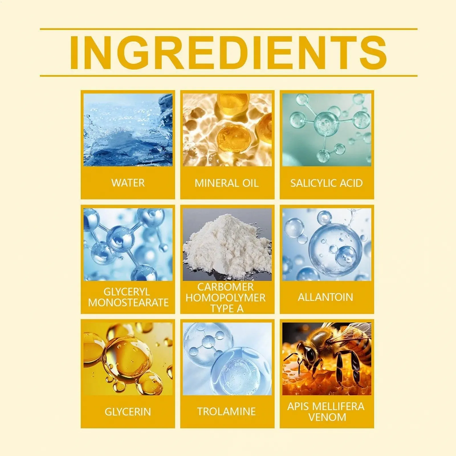 Крем Reusable Bee, для оновлення та пружності обличчя, багатофункціональний, для всіх типів шкіри, фото №9 Крем Reusable Bee, для оновлення та пружності обличчя, багатофункціональний, для всіх типів шкіри, фото №9