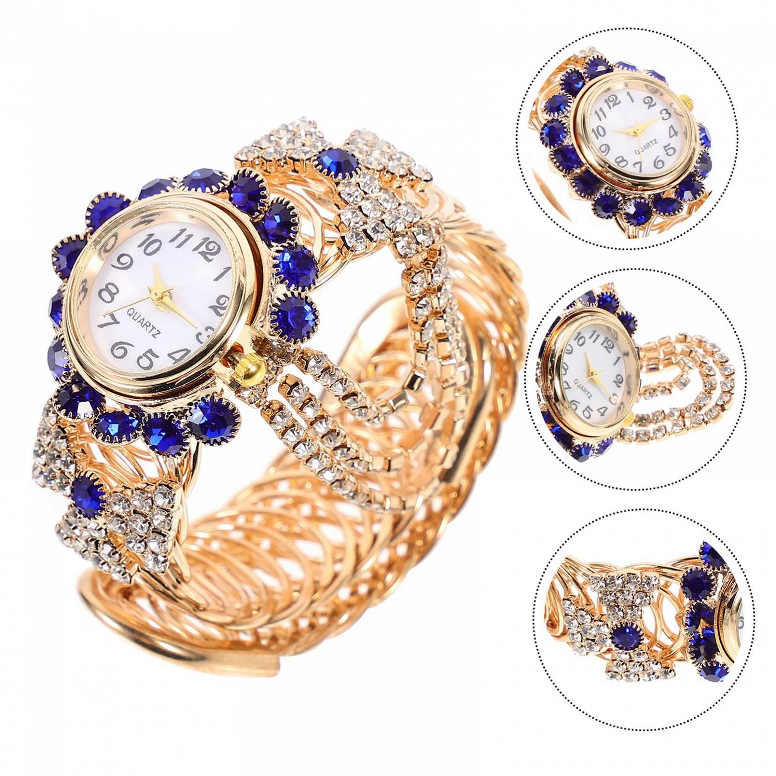 Женские наручные часы Healvian с блестящим браслетом, кварцевые часы с блестками для женщин, классические наручные часы синий, фото №5 Женские наручные часы Healvian с блестящим браслетом, кварцевые часы с блестками для женщин, классические наручные часы синий, фото №5