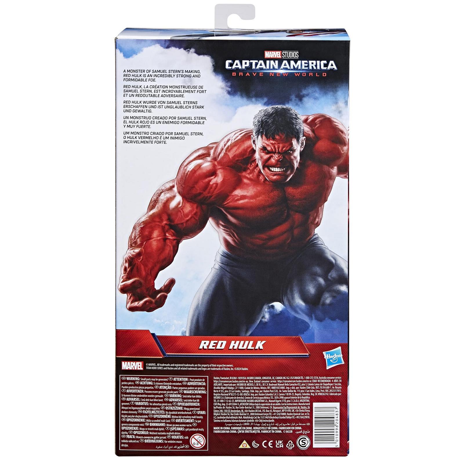 Фігурка Червоний Халк Marvel Studios Captain America Brave New World Titan Hero Series Deluxe, фото №5