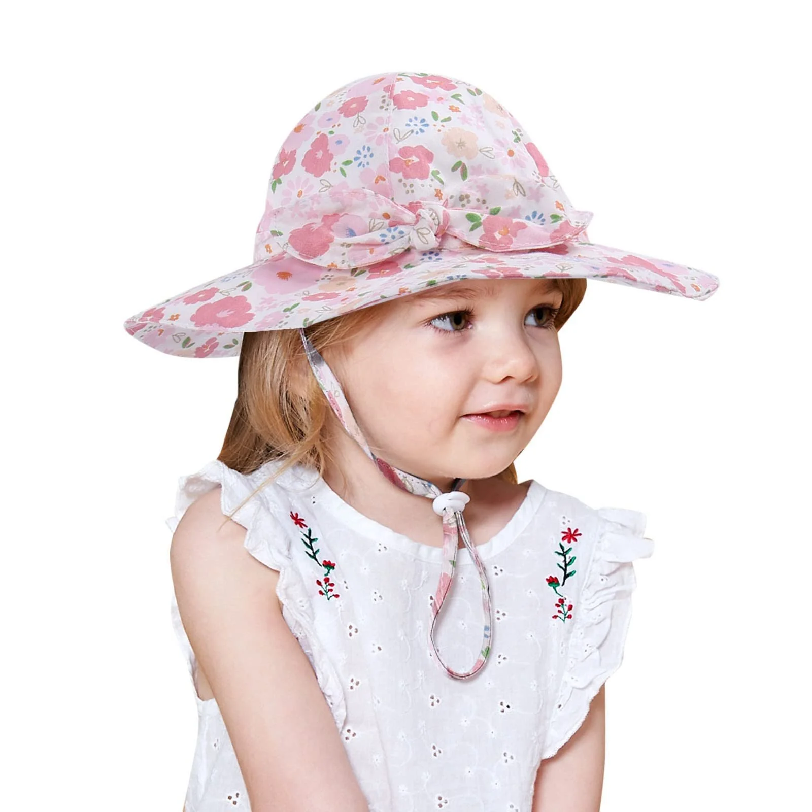 Панама дитяча бавовняна з принтом мультфільмів широкі поля регульована повітропроникна, фото №3