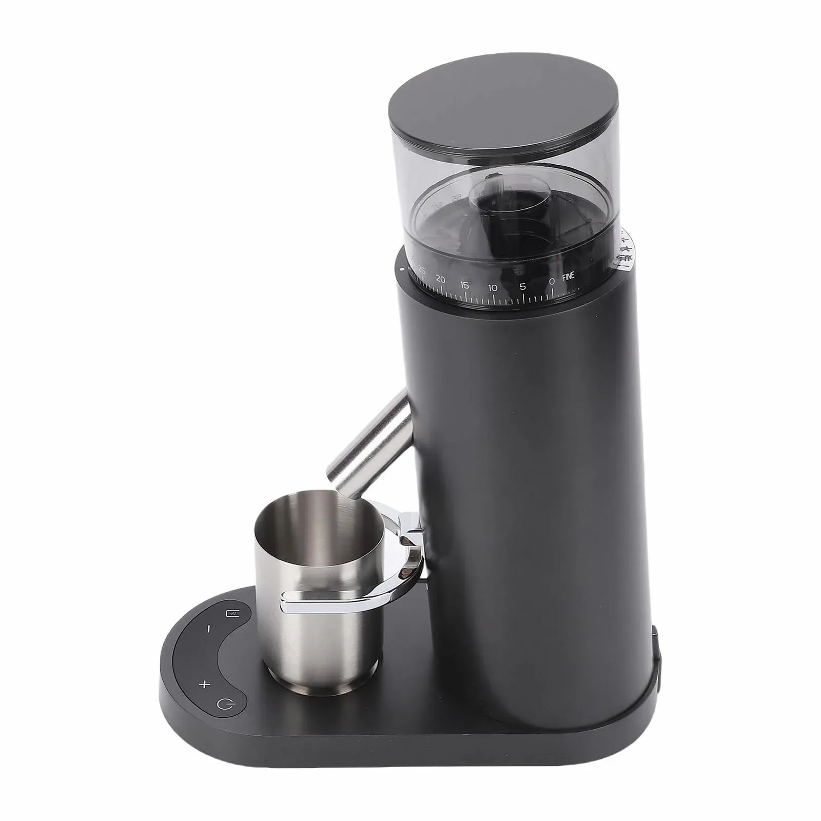 Електрична кавомолка Qcwwy з USB-перезарядкою, функцією пам'яті часу, антистатична портативна млинка для кавових зерен з декількома помелами, (685 чорна), фото №1 Електрична кавомолка Qcwwy з USB-перезарядкою, функцією пам'яті часу, антистатична портативна млинка для кавових зерен з декількома помелами, (685 чорна), фото №1
