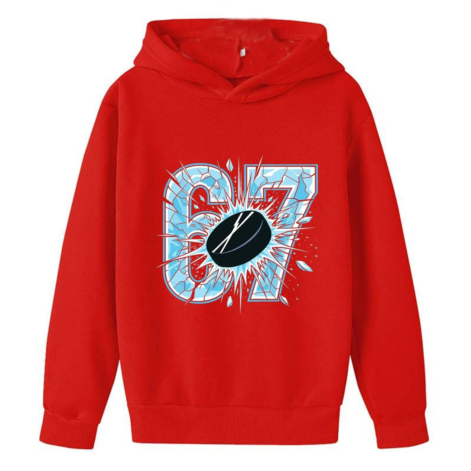 Детская Толстовка с Капюшоном 6/7, Принт Цифры, Мультяшный Рисунок, Длинный Рукав, фото №6