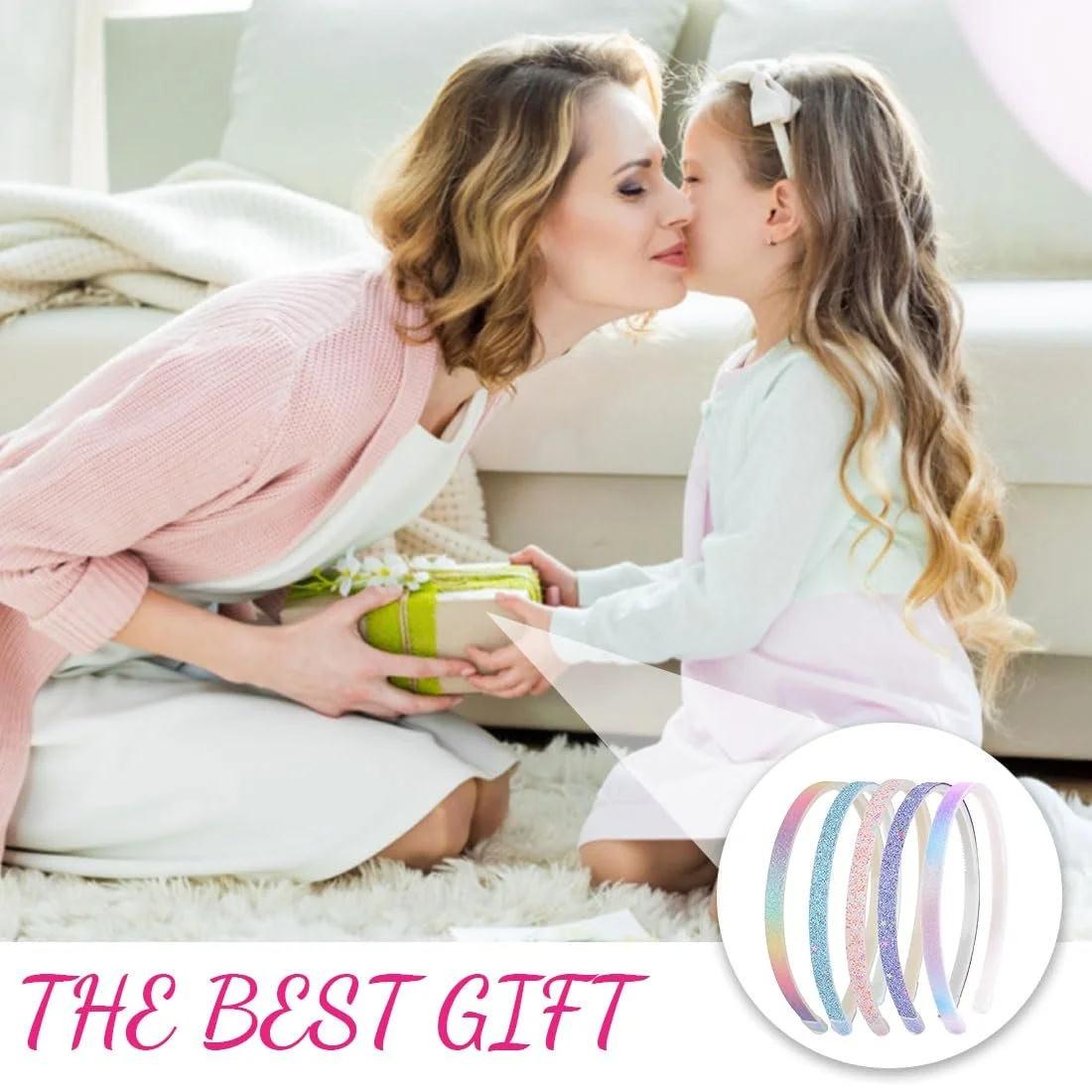 Набор блестящих обручей для волос., фото №6