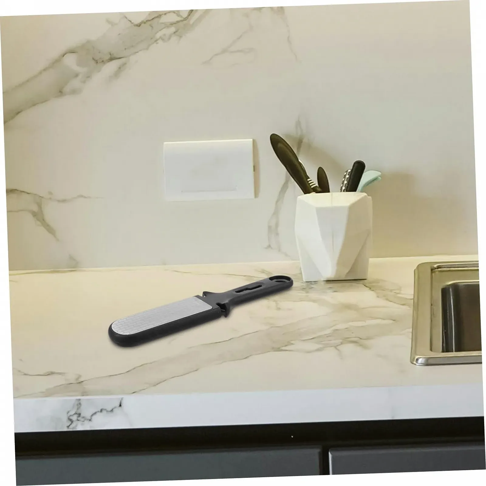 Мусат для ножей портативный из нержавеющей стали универсальный, фото №6