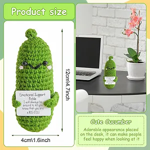 TECHEEL Вязаный Огурец Эмоциональная Поддержка Пикули Крафтовый Позитив цена на synthetic.ua - Фото 1 TECHEEL Вязаный Огурец Эмоциональная Поддержка Пикули Крафтовый Позитив synthetic.ua - Фото 1