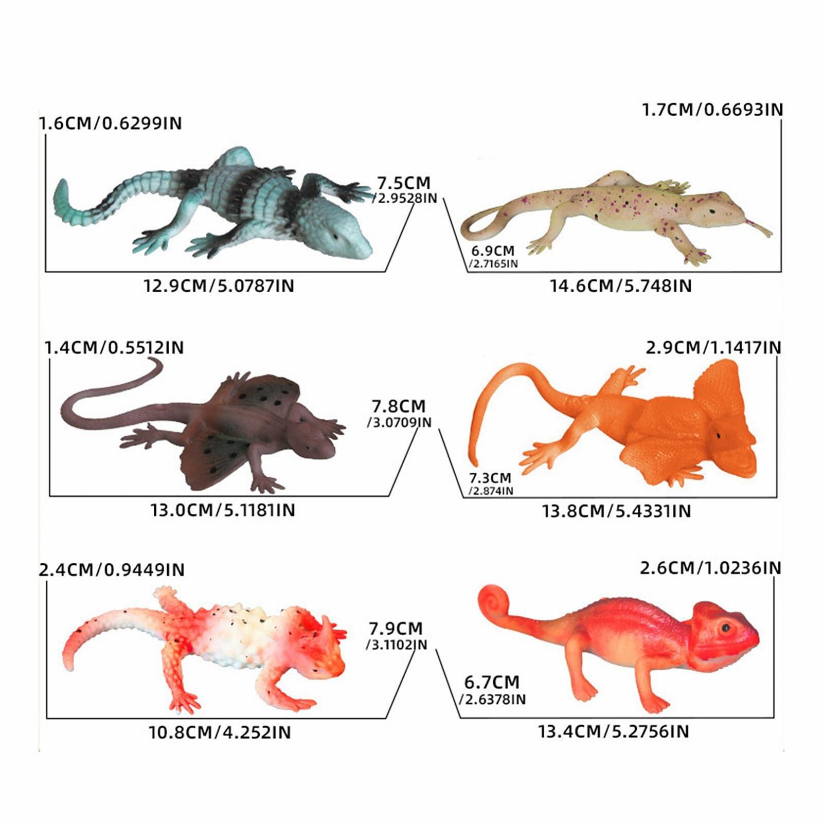 Іграшка для ванни Ящірки, що змінюють колір, 6 шт., фото №6