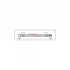 Тормозной шланг METZGER 4110335 AUDI задний мост слева справа - Фото 1