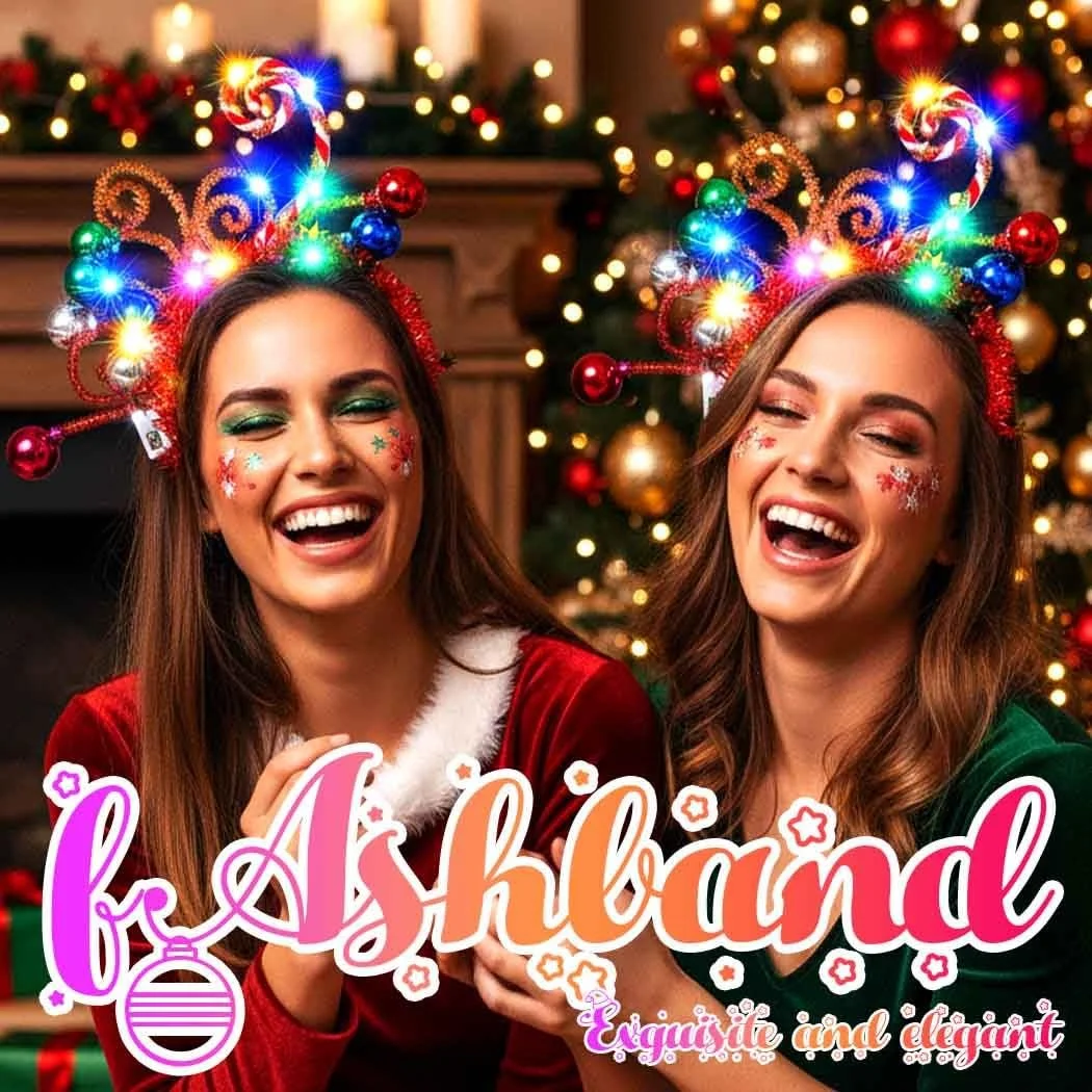 Рождественский Обруч на Главу LED, фото №2 Рождественский Обруч на Главу LED, фото №2