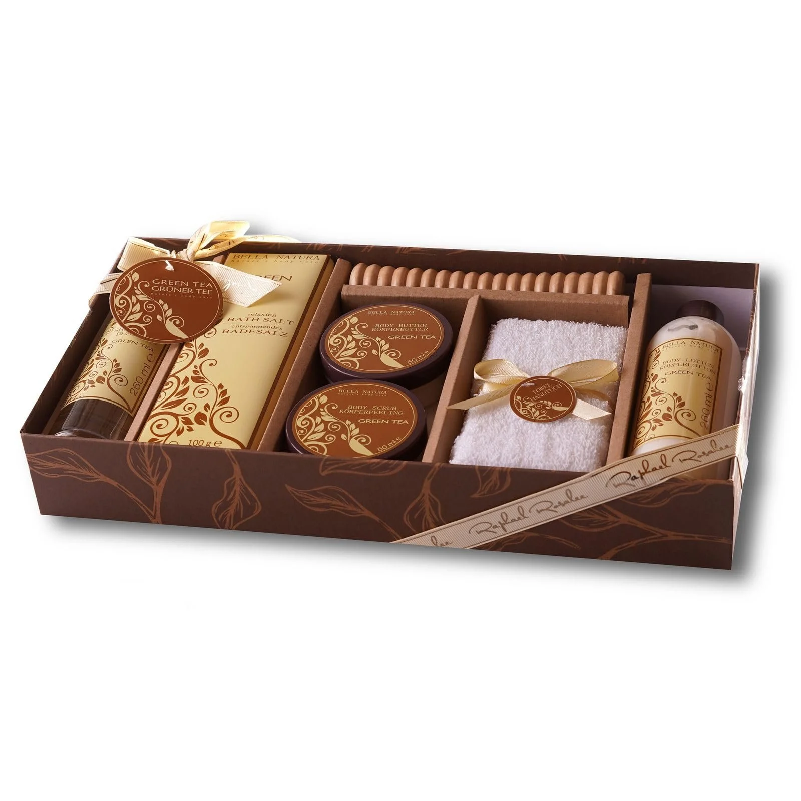 Набір для ванни та догляду Bella Natura No. 129 (7 предметів) із зеленим чаєм, фото №3 Набір для ванни та догляду Bella Natura No. 129 (7 предметів) із зеленим чаєм, фото №3
