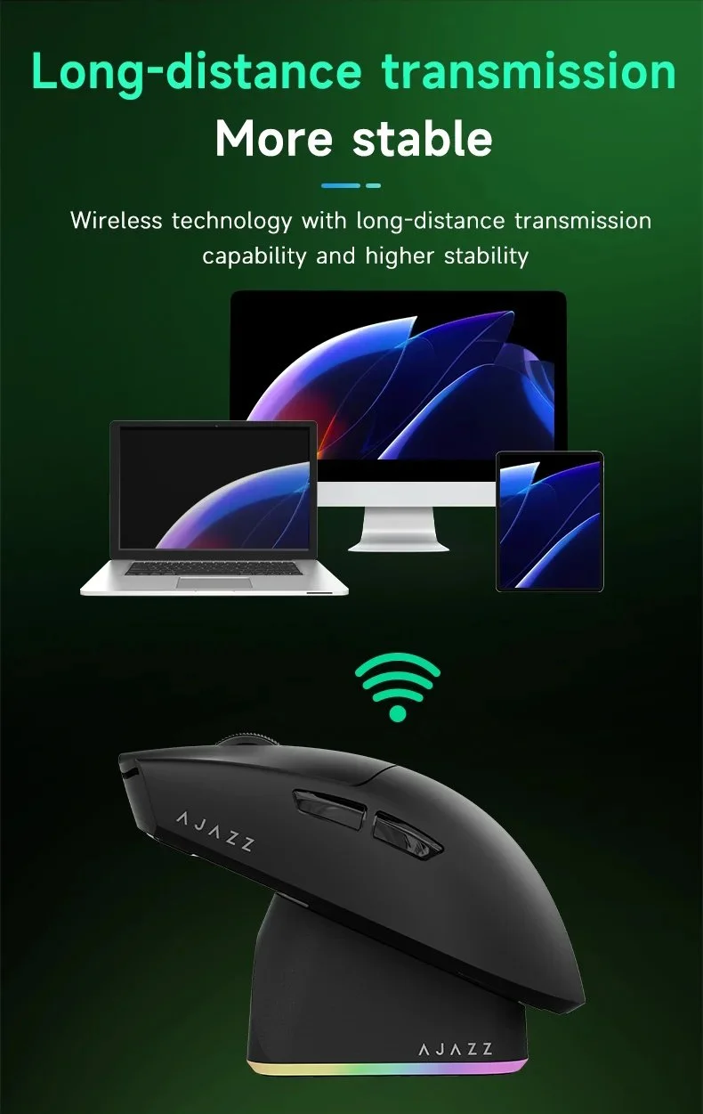 Миша AJAZZ AJ139P NL V3 Ultra PAW3950 42000DPI Black + кейс, фото №10